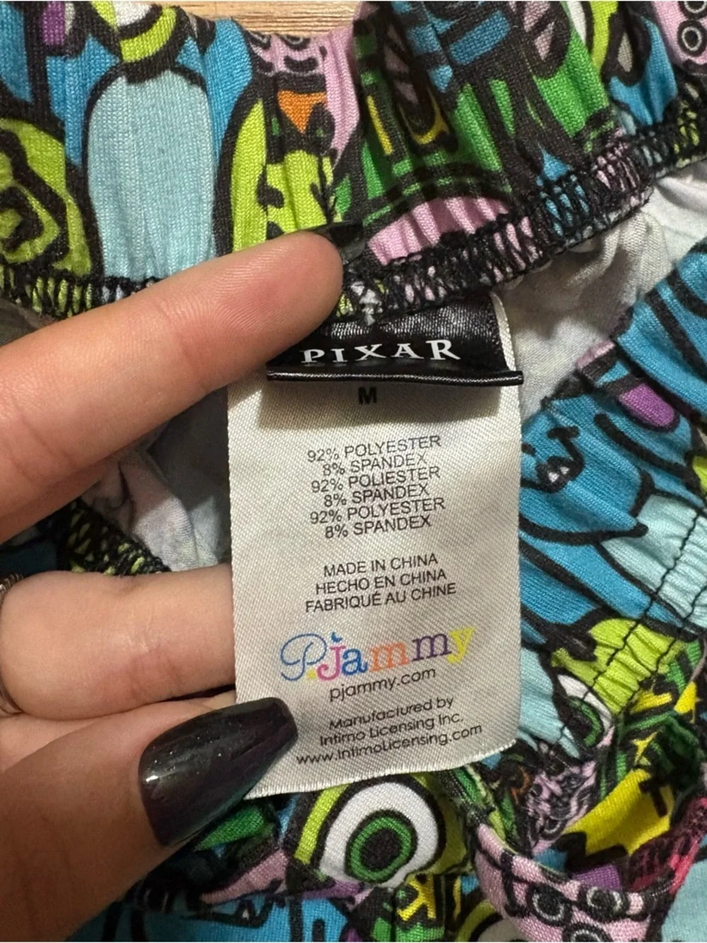 Disney Pixar Monsters University Pajama Pants Women’s Medium Colorful Lounge - Picture 4 of 7